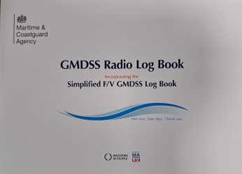 GMDSS (GLOBAL MARITIME DISTRESS SAFETY SYSTEM) RADIO LOG BOOK (MCA 380636)