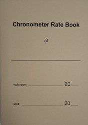 CHRONOMETER RATE LOG BOOK (0380679)